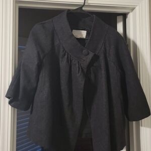 Old Navy Crop Cape Stlye Coat